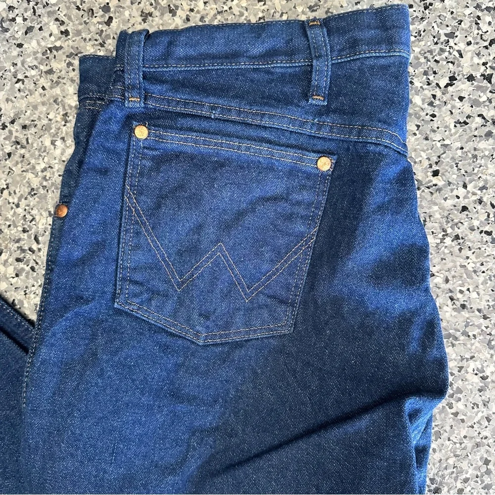 Men’s new Wrangler Pro rodeo cowboy cut denim blue jeans original‎ fit 36x38